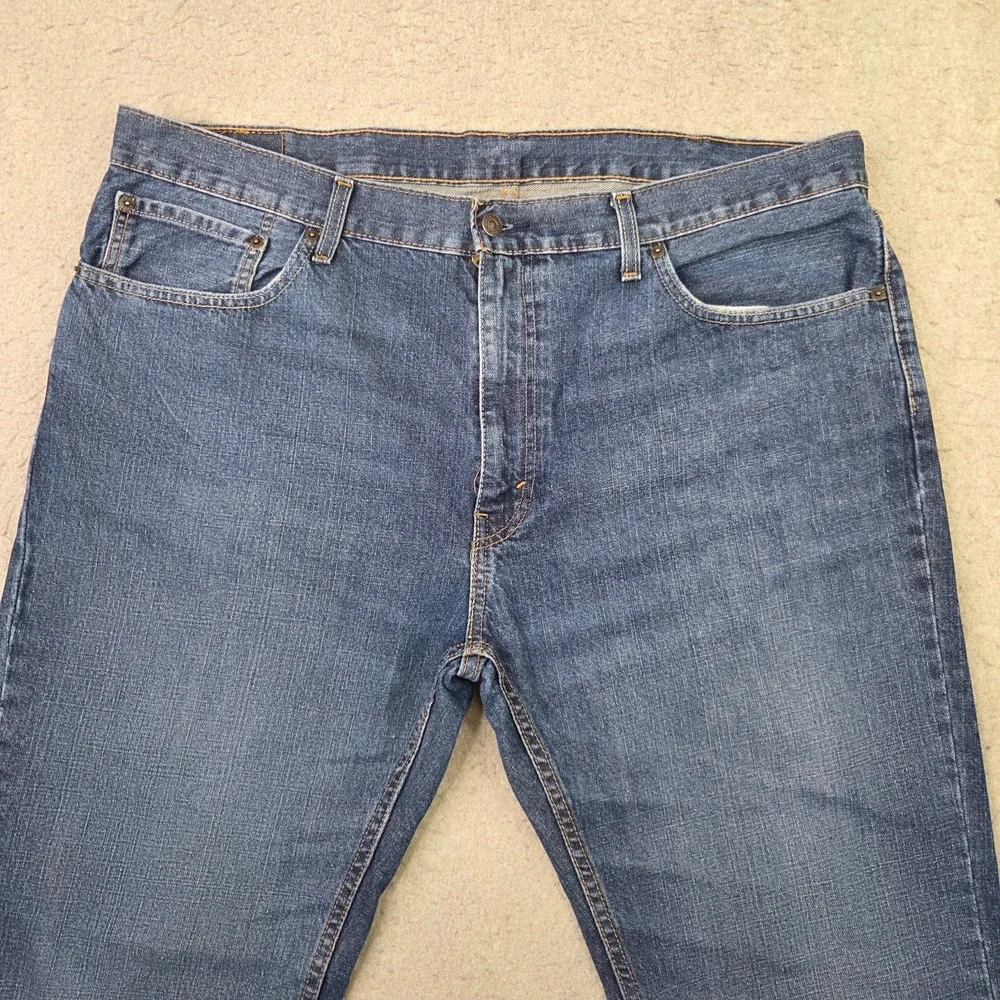 Levis 559 Jeans Mens 40x32 Blue Relaxed Straight Dark Wash Mid Rise Denim